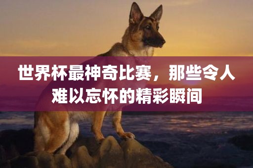 世界杯最神奇比赛，那些令人难以忘怀的精彩瞬间