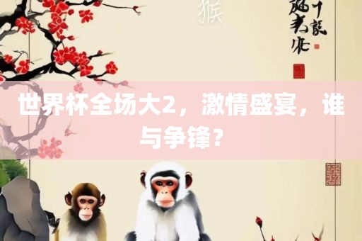 世界杯全场大2，激情盛宴，谁与争锋？眉山市正发家政服务有限公司