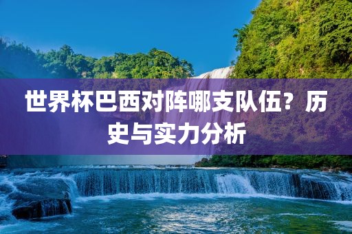 世界杯巴西对阵哪支队伍？历史与实力分析