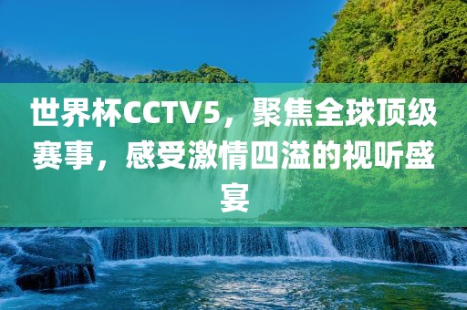 世界杯CCTV5，聚焦全球顶级赛事，感受激情四溢的视听盛宴
