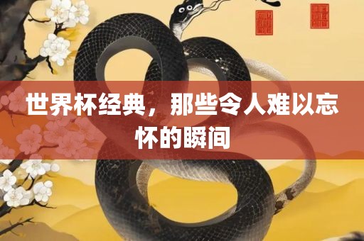 世界杯经典，那些令人难以忘怀的瞬间
