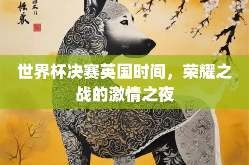 世界杯决赛英国时间，荣耀之战的激情之夜