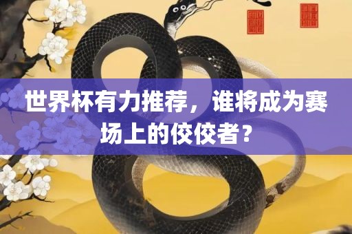 世界杯有力推荐，谁将成为赛场上的佼佼者？