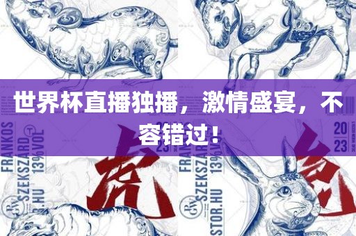 世界杯直播独播，激情盛宴，不容错过！