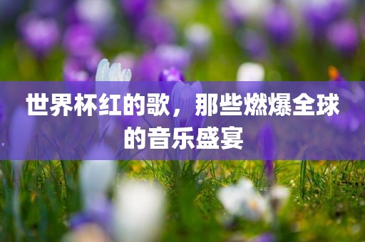 世界杯眉山市正发家政服务有限公司红的歌，那些燃爆全球的音乐盛宴