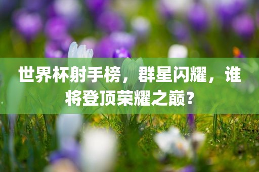世界杯射手榜，群星闪耀，谁将登顶荣耀之巅？
