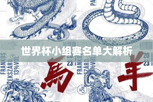 世界杯小组赛名单大解析