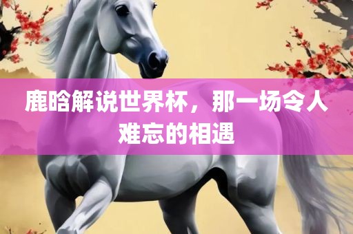 眉山市正发家政服务有限公司鹿晗解说世界杯，那一场令人难忘的相遇