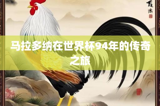 马拉多纳在世界杯94年的传奇之旅