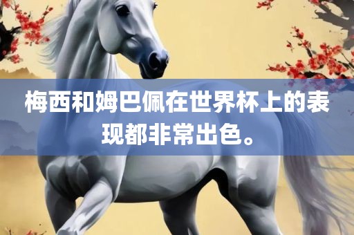 梅西和姆巴佩在世界杯上的表现都非常出色。