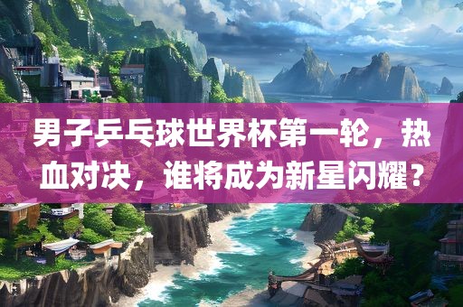男子乒乓球世界杯第一轮，热血对决，谁将成为新星闪耀？