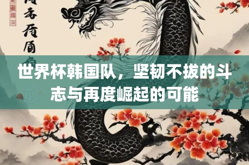 世界杯韩国队，坚韧不拔的斗志与再度崛起的可能