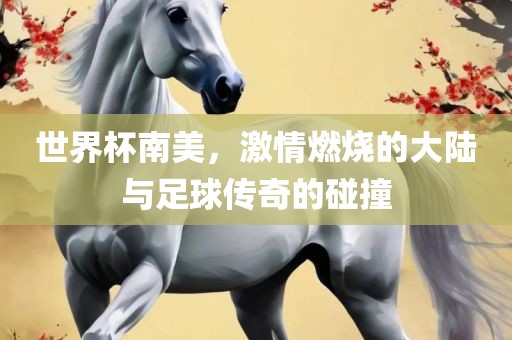 世界杯南美，激情燃烧的大陆与足球传奇的碰撞