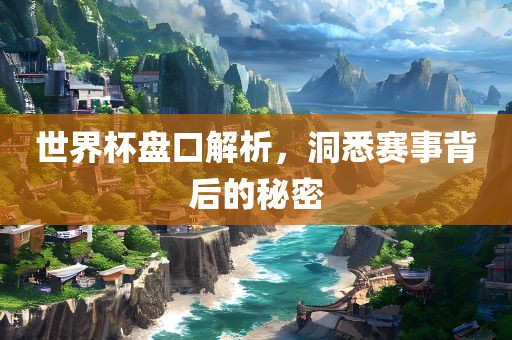 世界杯盘口解析，洞悉赛事背后的秘密