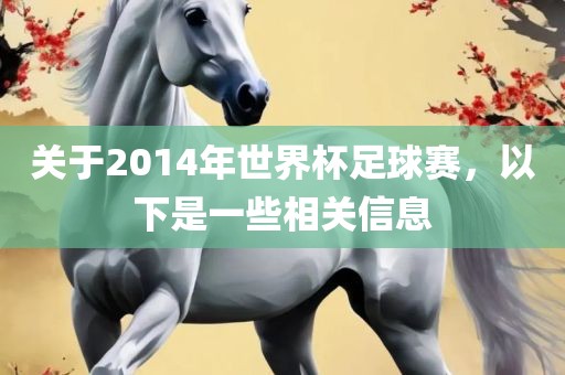 关于2014年世界杯足球赛，以下是一些相关信息