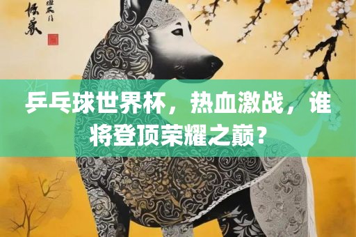 乒乓球世界杯，热血激战，谁将登顶荣耀之巅？
