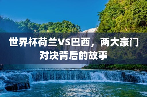 世界杯荷兰VS巴西，两大豪门对决背后的故事