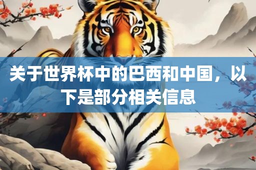 关于世界杯中的巴西和中国，以下是部分相关信息