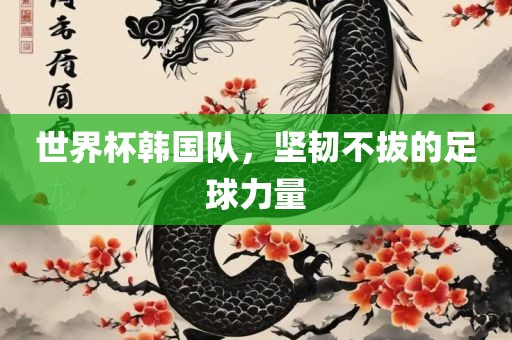 世界杯韩国队，坚韧不拔的足球力量