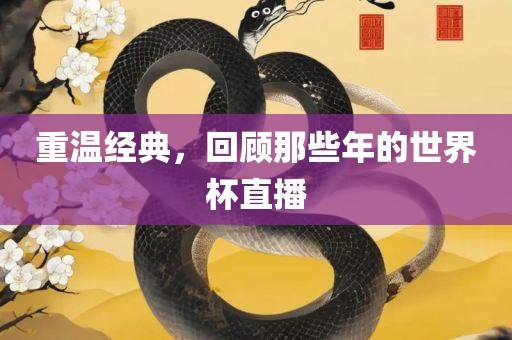 重温经典，回顾那些年的世界杯直播