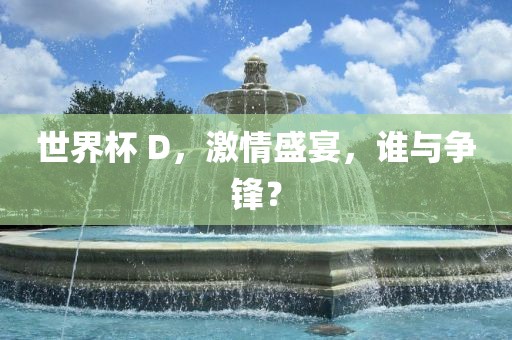 世界杯 D，激情盛宴，谁与争锋？