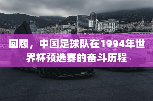 回顾，中国足球队在1994年世界杯预选赛的奋斗历程