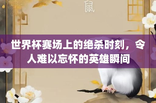 世界杯赛场上的绝杀时刻，令人难以忘怀的英雄瞬间