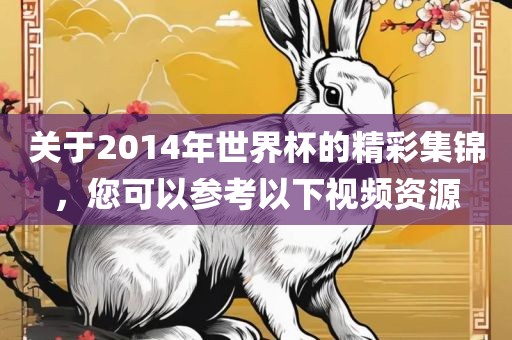 关于2014年世界杯的精彩集锦，您可以参考以下视频资源