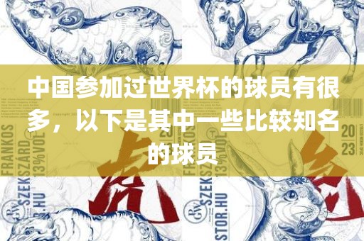 中国参加过世界杯的球员有很多，以下是其中一些比较知名的球员
