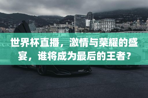 世界杯直播，激情与荣耀的盛宴，谁将成为最后的王者？眉山市正发家政服务有限公司
