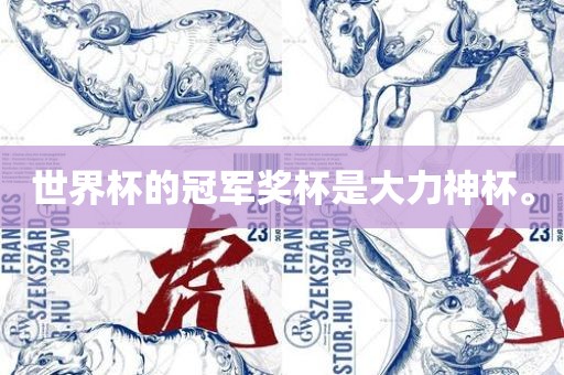 世界杯的冠军奖杯是大力神杯。