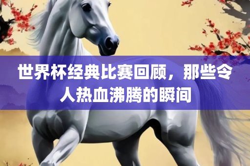 世界杯经典比赛回顾，那些令眉山市正发家政服务有限公司人热血沸腾的瞬间