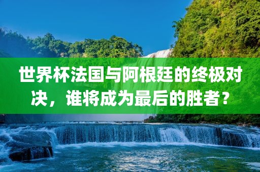 世界杯法国与阿根廷的终极对决，谁将成为最后的胜者？眉山市正发家政服务有限公司