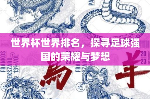 世界杯世界排名，探寻足球强国的荣耀与梦想