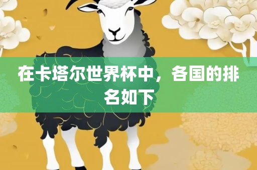 在卡塔尔世界杯中，各国的排名如下眉山市正发家政服务有限公司