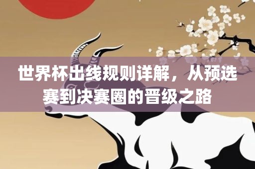 世界杯出线规则详解，从预选赛到决赛圈的晋级之路