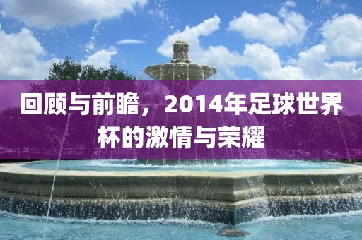 回顾与前瞻，2014年足球世界杯的激情与荣耀眉山市正发家政服务有限公司