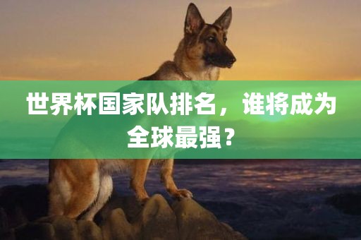 世界杯国家队排名，谁将成为全球最强？