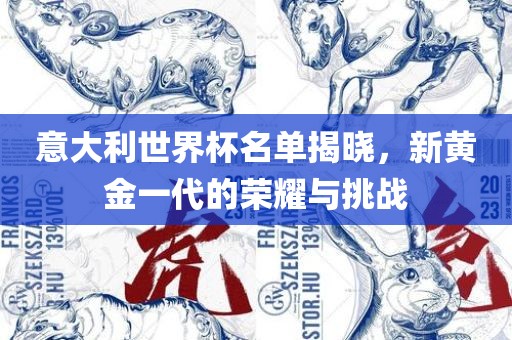 意大利世界杯名单揭晓，新黄金一代的荣耀与挑战