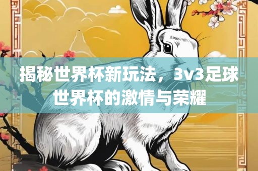 揭秘世界杯新玩法，3v3足球世界杯的激情与荣耀眉山市正发家政服务有限公司