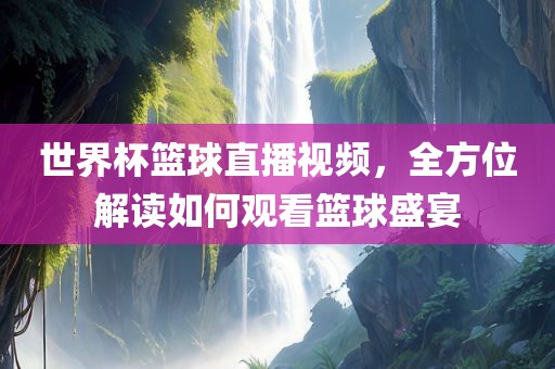 世界杯篮球直播视频，全方位解读如何观看篮球盛宴眉山市正发家政服务有限公司