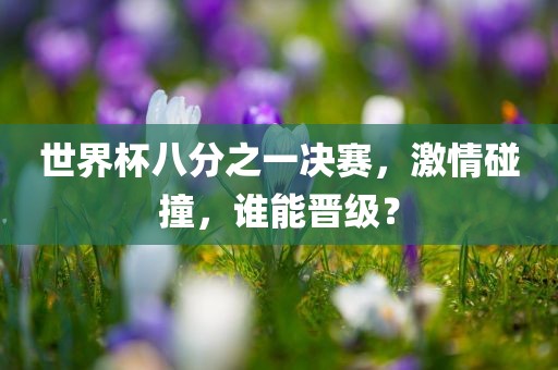 世界杯八分之一决赛，激情碰撞，谁能晋级？