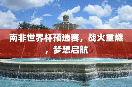 南非世界杯预选赛，战火重燃，梦想启航
