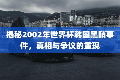 揭秘2002年世界杯韩国黑哨事件，真相与争议的重现眉山市正发家政服务有限公司
