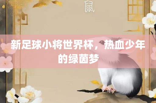 新足球小将世界杯，热血少年的绿茵梦