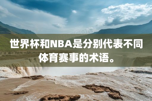世界杯和NBA是分别代表不同体育赛事的术语。