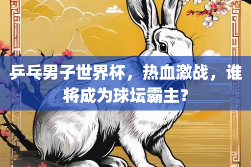 乒乓男子世界杯，热血激战，谁将成为球坛霸主？眉山市正发家政服务有限公司