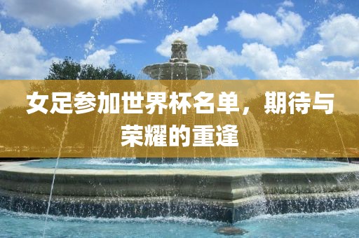 女足参加世界杯名单，期待与荣耀的重逢