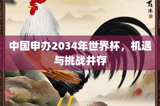 中国申办2034年世界杯，机遇与挑战并存