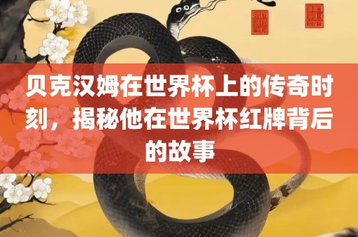 贝克汉姆在世界杯上的传奇时刻，揭秘他在世界杯红牌背后的故事